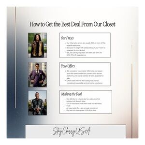 HOW TO GET THE BEST DEAL FROM OUR CLOSET